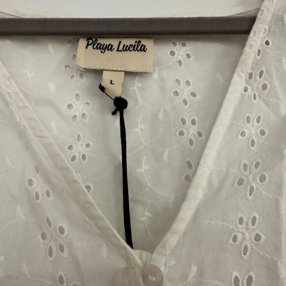 Playa Lucila Ruffled Eyelet crop top - NWT - Picture 4 of 4